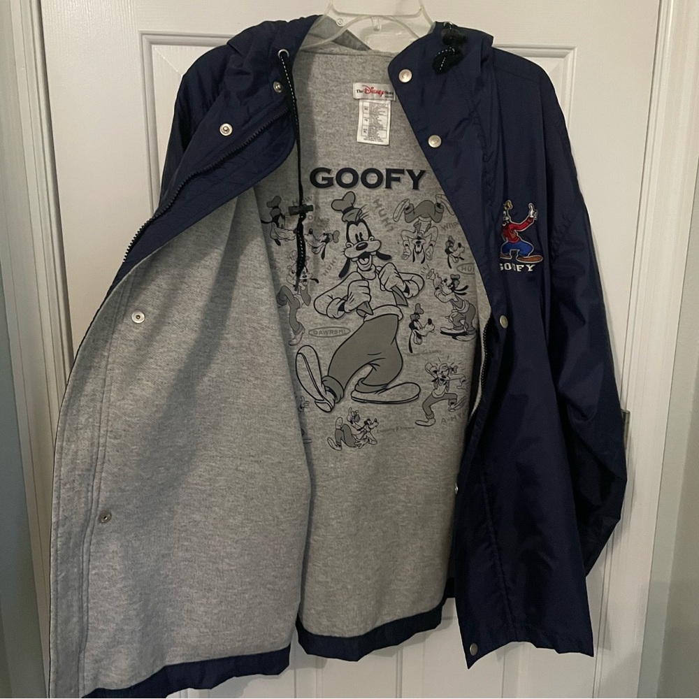 Vintage Disney Goofy Hooded Letterman Windbreaker